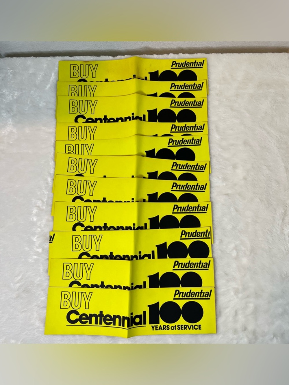 Vintage Prudential Centennial 100 Advertising Bumper Stickers Lot
